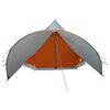 vidaXL Teepee Zelt f&uuml;r 7 Personen Grau und Orange 600 x 600 x 347 cm