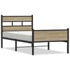 vidaXL Bettgestell ohne Matratze Sonoma-Eiche 90x200 cm Holzwerkstoff