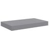 vidaXL Schwebende Wandregale 4 Stk. Grau 40x23x3,8cm MDF
