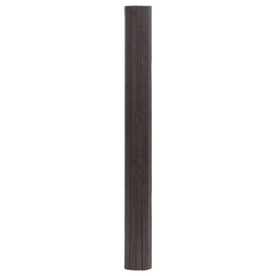 vidaXL Teppich Rechteckig Dunkelbraun 70x500 cm Bambus