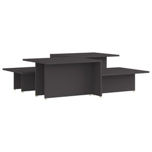 vidaXL Couchtische 2 Stk. Grau 111,5x50x33 cm Holzwerkstoff