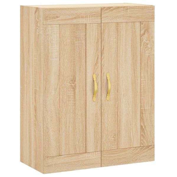 vidaXL Wandschrank Sonoma-Eiche 69,5x34x90 cm Holzwerkstoff