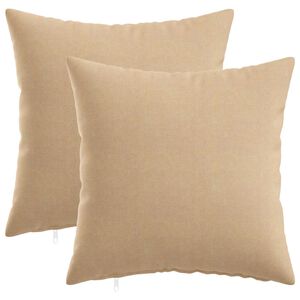 vidaXL Kissenbezug 2 stk. HEERLEN Creme 30 x 30 cm Stoff