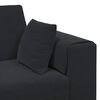 vidaXL Sofa 3 pcs Schwarz 250 x 188 x 76 cm Samt