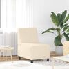 vidaXL | Modulares Armfreies Sofa | Creme 55 x 74 x 82 cm Cordstoff