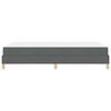 vidaXL Boxspringbett Dunkelgrau 120 x 200 cm Stoff