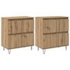 vidaXL Sideboards 2 pcs Artisan-Eiche