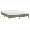 vidaXL Bettgestell ohne Matratze Taupe 160x200 cm Stoff