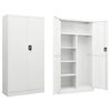 vidaXL Schlie&szlig;fachschrank Wei&szlig; 90x40x180 cm Stahl