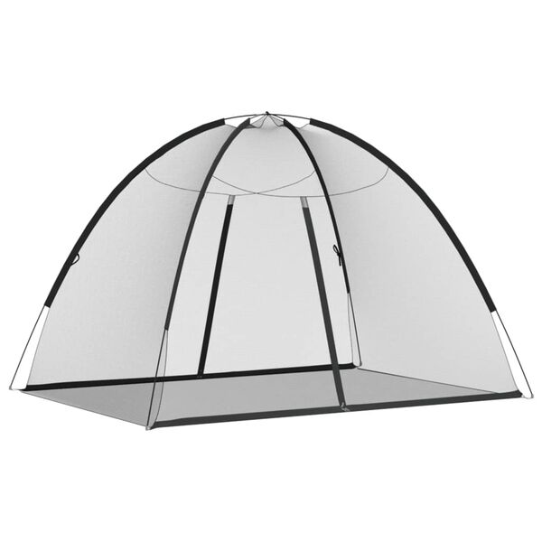 vidaXL Moskito-Netzzelt Mongolisch 220&nbsp;Schwarz&nbsp;200x150x140 cm