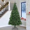 vidaXL K&uuml;nstlicher Weihnachtsbaum mit 300 LEDs mit St&auml;nder Gr&uuml;n 240 cm