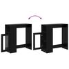 vidaXL Bartisch Schwarz Eichen-Optik 101 x 40 x 103,5 cm Holzwerkstoff