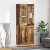 vidaXL Highboard 2 pcs Altholz Holzwerkstoff