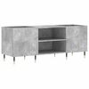 vidaXL Plattenschrank Betongrau 121x38x48 cm Holzwerkstoff