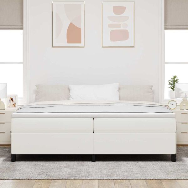 vidaXL Bettgestell Creme 200 x 200 cm Cordstoff