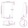 vidaXL Esstischbeine U-Form 2 Stk. Wei&szlig; 50x(72-73) cm Stahl