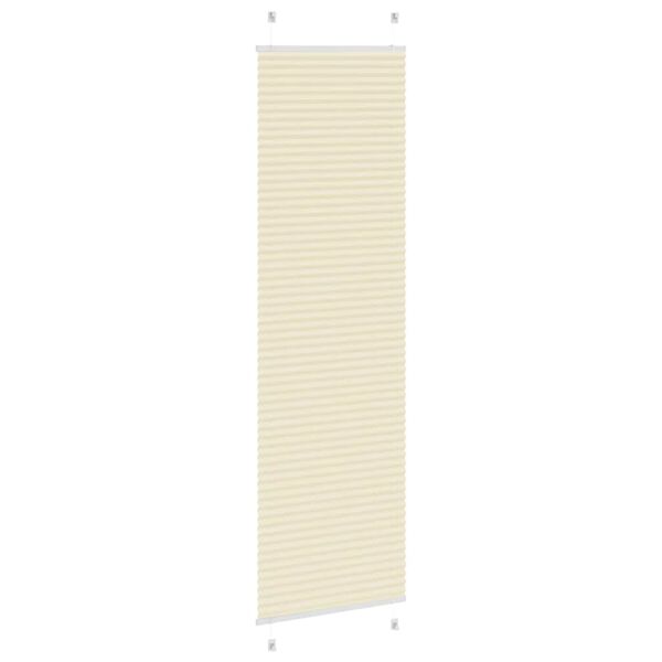 vidaXL Plissee Creme 55x200 cm Stoffbreite 54,4 cm Polyester