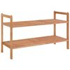 vidaXL Schuhregal 69x27x41 cm Massivholz Nussbaum