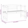 vidaXL Bank Outdoor Natur 119 x 44 x 76 cm Massives Kiefernholz