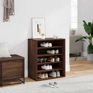 vidaXL Schuhschrank Braun Eichen-Optik 60x35x70 cm Holzwerkstoff