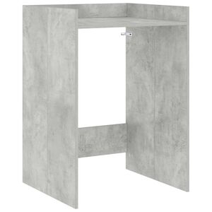 vidaXL Waschmaschinen-Schrank mit Speicher Betongrau 67,5 x 62 x 97 cm