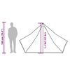 vidaXL Tipi-Familienzelt 7 Personen Gr&uuml;n Wasserdicht