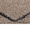 vidaXL Teppich Shaggy Hochflor Beige und Anthrazit 80x150 cm