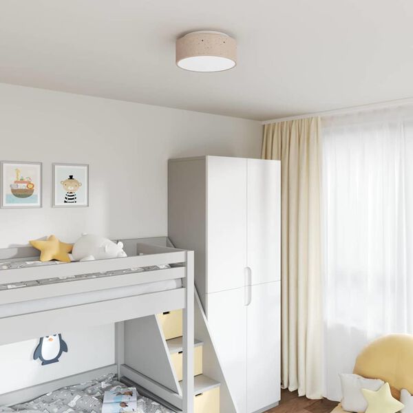 vidaXL Deckenlampe Taupe 30 x 13.5 cm Stoff