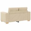 vidaXL Zweisitzer-Sofa Creme 120 cm Stoff