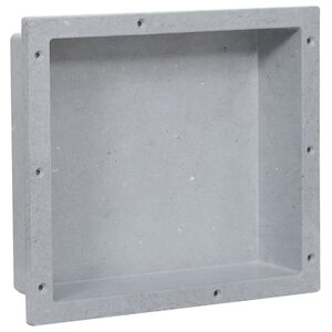 vidaXL Duschnische Mattgrau 41x36x10 cm