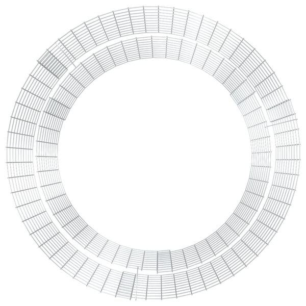vidaXL Gabionen-Feuerstelle &Oslash; 100 cm Verzinktes Eisen