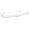 vidaXL Schreibtischplatte 100x50x2,5 cm Bambus