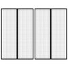 vidaXL Fliegengitter-Türvorhänge 2 Stk. Magnet Schwarz 220x130 cm