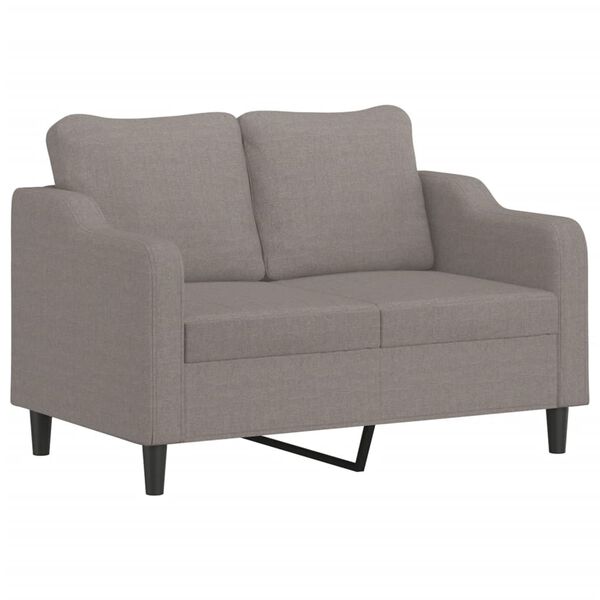 vidaXL 2-Sitzer-Sofa Taupe 120 cm Stoff