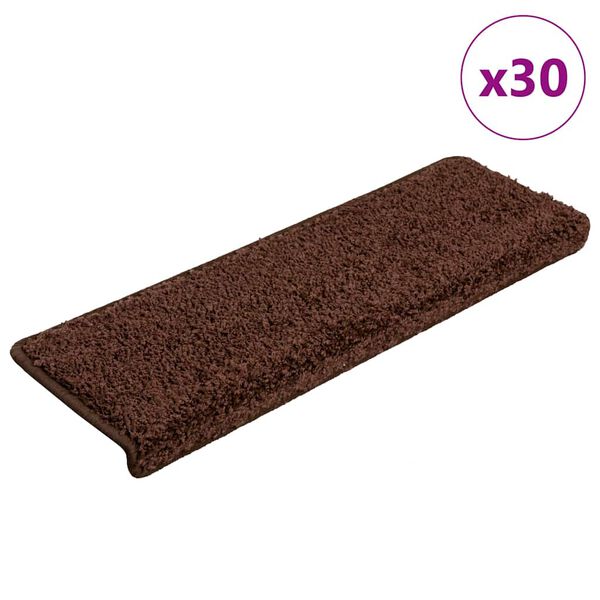 vidaXL Stufenmatten 30 Stk. 65x21x4 cm Braun Rechteckiger Rand