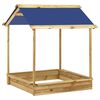 vidaXL Garten-Spielhaus mit Sandkasten 128x120x145 cm Kiefernholz