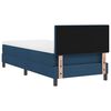 vidaXL Boxspringbett mit Matratze mit Kopfteil Blau 90 x 200 cm Stoff