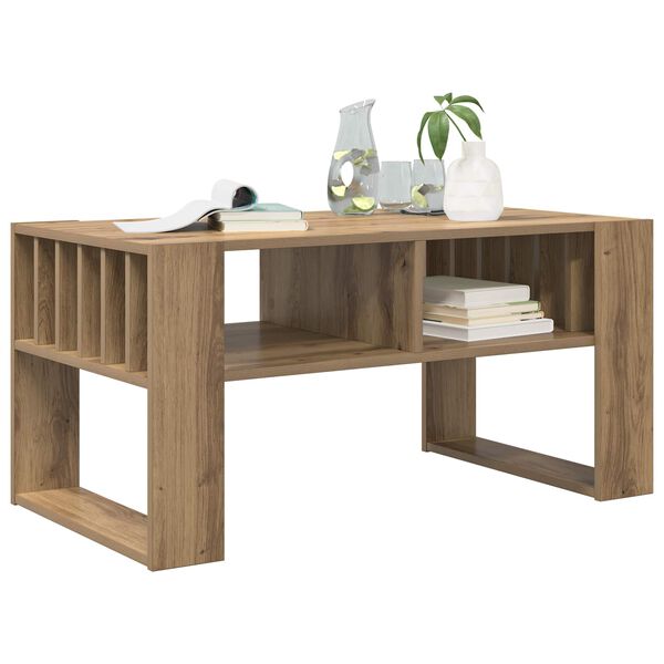 vidaXL Couchtisch Artisan-Eiche 92 x 49,5 x 45 cm Holzwerkstoff