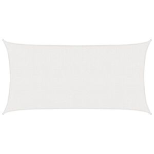 vidaXL Sonnensegel Wei&szlig; 2 x 6 m HDPE