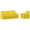 vidaXL Sofa-Set 2 pcs Helles Gelb Stoff