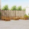 vidaXL Sofagarnituren 11 pcs Natur Massivholz Akazie
