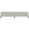 vidaXL Boxspringbett mit Matratze Hellgrau 90 x 220 cm Stoff