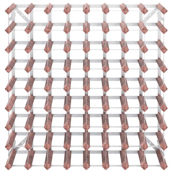 vidaXL Weinregal f&uuml;r 72 Flaschen Braun Massivholz Kiefer