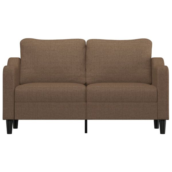 vidaXL 2-Sitzer-Sofa Braun 140 cm Stoff