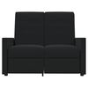 vidaXL Relaxsofa 2-Sitzer Schwarz Stoff