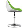vidaXL Barhocker Gr&uuml;n und Wei&szlig; Kunstleder