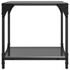 vidaXL Couchtische mit Glasplatte 2 Stk. Schwarz 40x40x40 cm Stahl