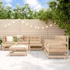 vidaXL 6-tlg. Garten-Lounge-Set mit Kissen Massivholz