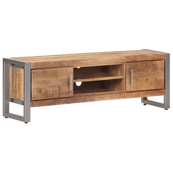 vidaXL TV-Schrank 120x30x40 cm Raues Mangoholz