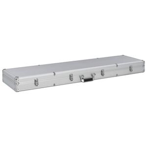 vidaXL Waffenkoffer Silbern 134&times;35&times;12 cm Aluminium